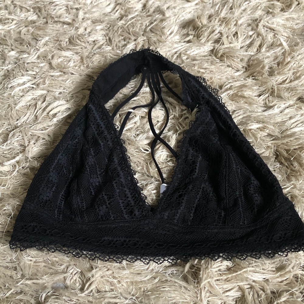 Black lace bralette NWT